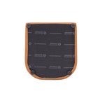 Manhattan Comfort Anna Round 23.23" Modern Faux Leather Upholstered Dining Armchair - Saddle-10