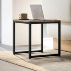 HOMCOM Nesting Coffee Table for Living Room - Brown - 3 Pack-Material: MDF, Steel
