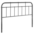 Modway Alessia Metal Full Headboard - Grey-Metal Full Headboard
