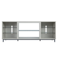 Manhattan Comfort Brighton 60" Modern TV Stand - Beige-Modern Free Standing TV Stand for Living Room and Bedroom use
