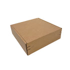 Reliabag Self Seal Corrugated Literature Mailer Boxes - 10" L x 10" W x 2" H - Kraft - 40 Pack-Self sealing, corrugated kraft