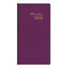 Brownline - 2026 Agenda quotidien de poche Traditional - 6 po x 3-1/8 po - Couleurs assorties - Anglais-Reliure par collage avec couverture flexible