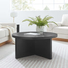 Modway - Silas Manche Table basse en bois - Noir-Table basse ronde