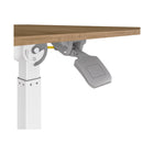 Seville Classics 25.6" W airLIFT Pneumatic Tilting Mobile Desk Cart - Natural Wood-Easily angle the desktop surface while working ideal for drawing writing or painting and enjoy a more comfortable workflow