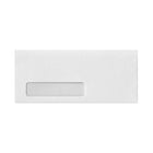 Jam Paper #10 Window Envelopes with Peel & Seel - 4 1/8" H x 9 1/2" W - White - 50 Pack-Color - White w/Peel & Seel