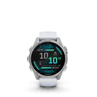 Garmin - fēnix 8 – 43 mm, AMOLED, argent avec bracelet en silicone Whitestone-10