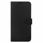 Blu Element - Coque Folio 2 en 1 Galaxy S25 - Noire-Matériau semi-souple cousu à la main de qualité supérieure