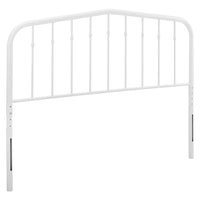 Modway Lennon Metal Full Headboard - White-Metal Full Headboard