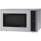 Sharp - ondes à convection de 1,5 pi³, 900 W, en acier inoxydable - noir-Menu de cuisson par capteur pour une cuisson et un réchauffage précis