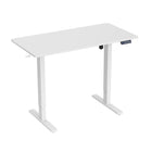 Uplite Electric Height Adjustable Standing Desk - White-The high-quality engine and strong desk base provides powerful and smooth height adjustment. With the help of the horizontal brake lever and thickened desk legs, the desktop should move without tilting to keep your devices safe and secure