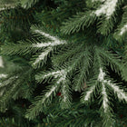 HOMCOM 6' Snow-Flocked Artificial Christmas Tree with 850 Branch Tips - Green-Stable metal base provides reliable support