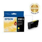 Epson T220 Ink Cartridge - High Capacity - Yellow-Worry-free handling - smudge, fade and water resistant prints 