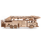 EWA Eco-Wood-Art - Camion de pompiers Kit de construction STEM en bois 3D - Lot de 439-Instructions d'assemblage claires et colorées, étape par étape