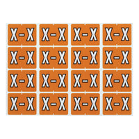 Pendaflex A-Z Light Brown End Tab Filing Labels - X - 240 Pack-Compatible with DataFile L8701 series labels