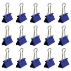 JAM Paper Colourful Binder Clips - Medium - 1 1/4" - Purple - 15 Pack-Perfect for staying stylishly organized around the house, at school, or in the office!