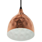Modway - Dimple Or rose en forme de cloche de 6,5" Lumière suspendue-Nécessite une ampoule E26 de 60W (non incluse)