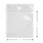 KL Rubber - Sac refermable en polyéthylène avec trou de suspension - 2 Mil - 2 x 2 po - paquet de 1000-Approuvé pour le contact direct avec les aliments