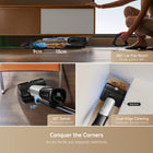 Mova X4 Pro Wet Dry Vacuum- Black-Self-cleaning with Hot Water and High-heat Drying: Roller brush undergoes a 212℉ hot water rinse to melt away stubborn residue, followed by 194℉ sealed hot air drying. This dual-action cycle leaves the brush fluffier, odor-free, and 100% sanitized for next use. With rapid drying at 194℉ and two drying modes—fast in five minutes or quiet between 15 and 30 minutes—you'll be back to enjoying your clean space in no time.