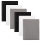 JAM Paper Dossier scolaires à deux pochettes en plastique robuste, assorties, 6 / paquet (383HBAasst)-Taille : 9.5" x 11.5’’ in