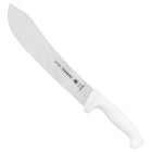 Tramontina Professional 10" Steak Knife - Stainless Steel Blade and White Polypropylene Handle-H-Tramontina 10" Butcher Knife