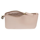 Gry Mattr Vegan Leather Pouch - Pink-Brass zipper and keychain clip for secure access