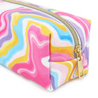 Fashion Stationery Bright Marble Stripe Pencil Case - 8.27" L x 2.76" W x 2.95" H - Multicolour-Features a polyester lining