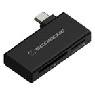 Scosche - lecteur USB-C 2-en-1 de carte mémoire SD haute vitesse - noir-L'interface a double carte supporte les transferts des dpmmees a jaite votesse kisqi'a 5,129 Mo/sec (avec un port USB-C 3.0), pour vous permettre de transferer meme vos fichiers les plus gros, en seulement quelques secondes