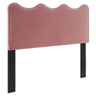Modway Athena Performance Velvet Twin Headboard - Dusty Rose-Modern Twin Headboard