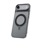 TUFF8 Glide360 Mag Case for iPhone 17 Air - Smoke Black-360° Rotating Stand: Built-in stand that rotates to multiple angles for hands-free phone use