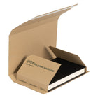 Spicers Book Wrap Box Peel and Seal - 6.5" x 9.75" x 2.75" - 25 Pack-Peal and seal lip closure