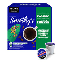 Timothy's Rainforest Espresso Dark K-Cup Pods - 48 Pack-Kcup/ Coffee