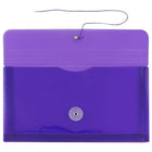 JAM Paper Enveloppes en polyéthylène format no 10, 5 1/4 x 10 po, fermeture à VELCRO, violet, 24/paquet-Violet