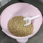 PawHut Large Enclosed Cat Litter Box with Lid - Pink-Colour: Pink, White 