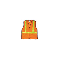 Zenith Safety - Veste De Sécurité Pour La Circulation Détachable En Cinq Points, Orange Haute Visibilité, 2T-Grand, paquet de 4-Couleur Orange haute visibilité