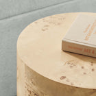 Modway Cosmos 16" Round Burl Wood Side Table - Natural Burl-Adaptable Placement