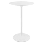 Modway Lippa 28" Round Wood Bar Table - White-Modern Bar Table