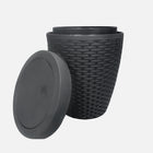Panier ronde de salle de bain 7 L Modern Homes-Taille: 8.8 po x 8.8 po x 11.22 po (22.5 x 22.5 x 28.5 cm)