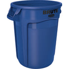 Brute 32 Gallon Vented Round Containers - Blue - 2 Pack-Brute Container, Vented