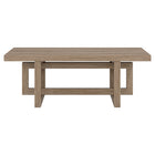 Hudson&Canal Breslow 47"W Rectangular Coffee Table - Antiqued Grey Oak-Table is made of high-quality and durable MDF materials