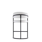 Manhattan Comfort Augusta 22.8" Modern Leatherette Upholstered Counter Stool - White - 3 Pack-21.7" L x 23" W x 38.2" H