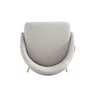 Manhattan Comfort - Gracie tabouret de bar moderne 22" en similicuir rembourré - pierre et or - lot de 2-22 po L x 23 po l x 41,1 po H