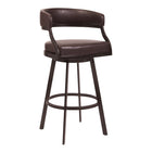 Armen Living - Saturn Tabouret de Bar Pivotant de 76 cm de Hauteur en Similicuir Marron et Métal Auburn Bay-Il n’est pas toujours facile de concevoir l’assise parfaite pour nos clients, mais nous recherchons constamment des idées innovantes pour offrir la meilleure expérience utilisateur.

En intégrant ces fonctionnalités, nous visons à dépasser vos attentes et à vous garantir un confort optimal.

La fonction pivotante fluide à 360 degrés permet une mobilité maximale, tandis que son mécanisme de rotation do