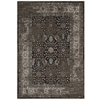 Modway Berit Distressed Vintage Floral Lattice Area Rug - 5 ft W x 8 ft L - Brown/Beige-Distressed Vintage Floral Lattice Area Rug