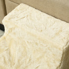 PawHut 3-Step Pet Stairs - Beige-Suitable for 10lbs (4.5kg) cats 