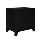Manhattan Comfort Sheridan 21.63" Mid-Century Modern Nightstand - Black-Home Assembly Required. All Hardware Included