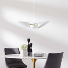 Modway Journey 3-Light 3" Arm Pendant - White-Metal Shades