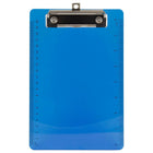 JAM Paper - Presse-papiers en plastique - petits modèles avec clip métallique discret - mini (6 x 9) - bleu-Couleur : Bleu | Soyez élégant et organisé avec des presse-papiers colourés.