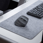BlueDiamond Track Ergo Vertical Wireless Mouse - Grey-Smooth Gliding:  Rounded PTFE mouse skates offer an ultra-smooth, effortless gliding experience