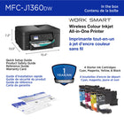 Brother Work Smart MFC-J1360DW Wireless Colour Inkjet All-in-One Printer-At your side support. For customer service, visit us at www.brother.ca/support-center