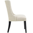 Modway Baronet Fabric Dining Chair - Beige - 4 Pack-Solid Rubberwood Legs